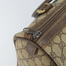 GUCCI GG Supreme Web Sherry Line Hand Bag PVC Beige Gold 24 012 3842 Auth ka2171-15