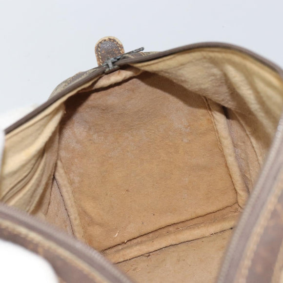 GUCCI GG Supreme Web Sherry Line Hand Bag PVC Beige Gold 24 012 3842 Auth ka2171