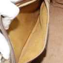 GUCCI GG Supreme Web Sherry Line Hand Bag PVC Beige Gold 24 012 3842 Auth ka2171-21