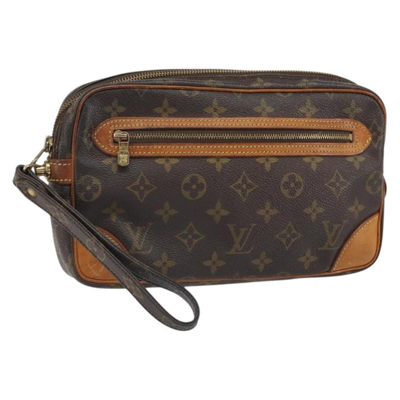 LOUIS VUITTON Monogram Marly Dragonne GM Clutch Bag M51825 LV Auth ka2175