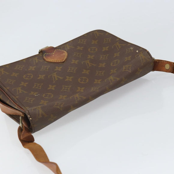 LOUIS VUITTON Monogram Cartouchiere GM Shoulder Bag Vintage M51252 Auth ka2176