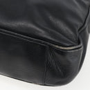 GUCCI Bamboo Shoulder Bag Leather 2way Black Gold 001 2113 1638 Auth ka2177-17