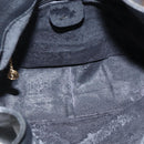 GUCCI Bamboo Shoulder Bag Leather 2way Black Gold 001 2113 1638 Auth ka2177-10