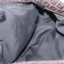 FENDI Zucchino Canvas Tote Bag Brown Silver Auth ka2178-18