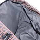 FENDI Zucchino Canvas Tote Bag Brown Silver Auth ka2178-19