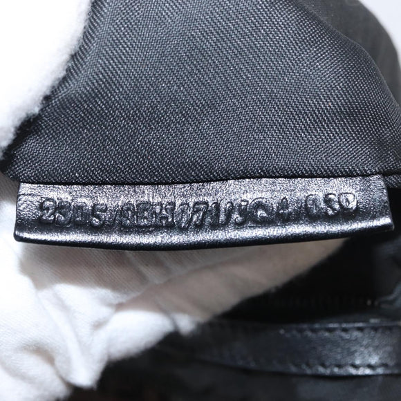 FENDI Zucchino Canvas Tote Bag Brown Silver Auth ka2178