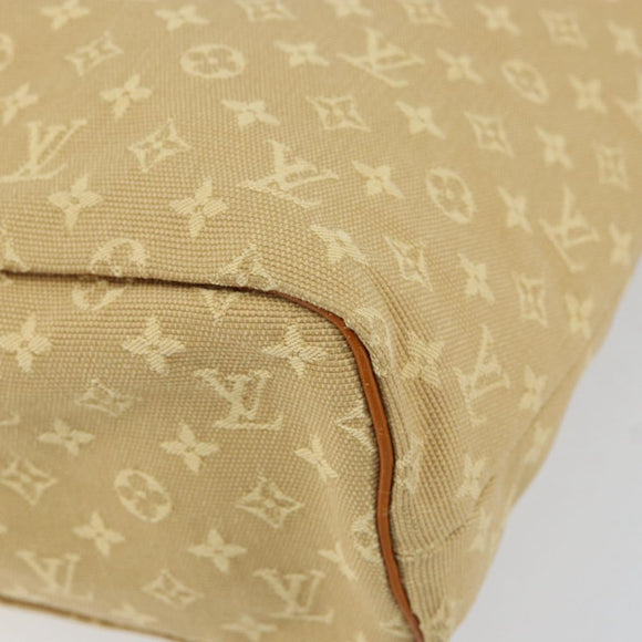 LOUIS VUITTON Monogram Mini Lucille GM Tote Bag Beige M92683 LV Auth ka218