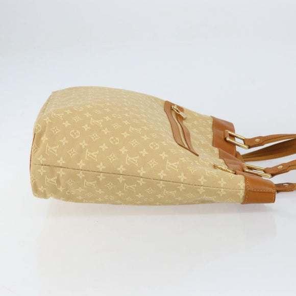 LOUIS VUITTON Monogram Mini Lucille GM Tote Bag Beige M92683 LV Auth ka218