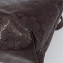 GUCCI GG Implementation Tote Bag PVC Bordeaux 211137 Auth ka2183-15