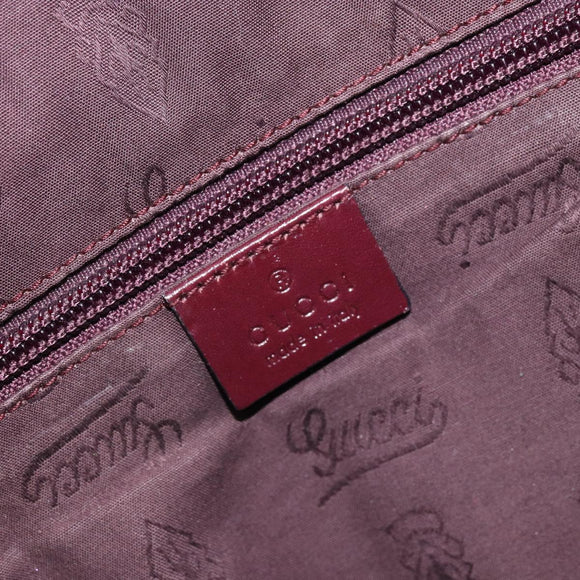 GUCCI GG Implementation Tote Bag PVC Bordeaux 211137 Auth ka2183