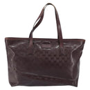 GUCCI GG Implementation Tote Bag PVC Bordeaux 211137 Auth ka2183-13