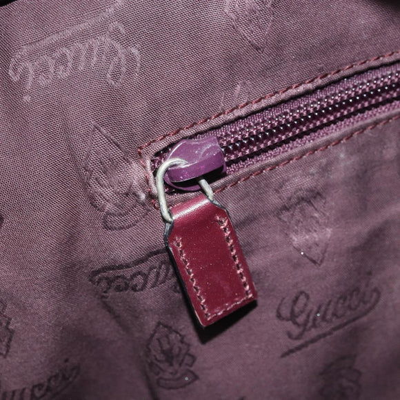 GUCCI GG Implementation Tote Bag PVC Bordeaux 211137 Auth ka2183