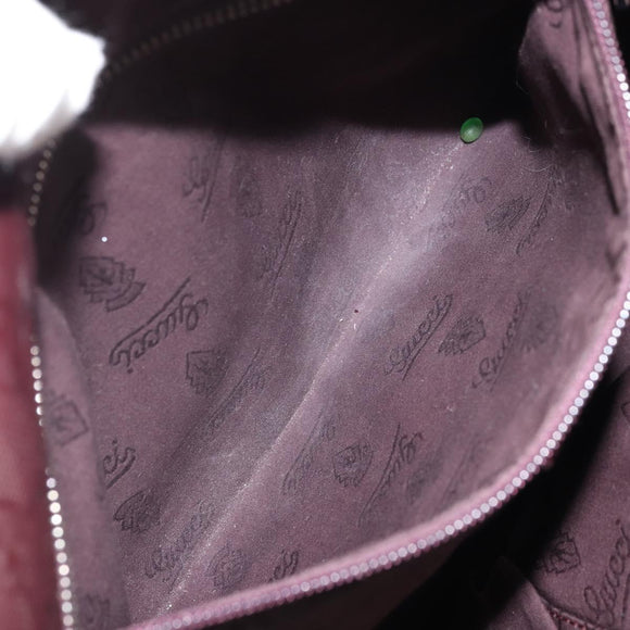 GUCCI GG Implementation Tote Bag PVC Bordeaux 211137 Auth ka2183