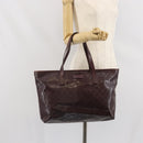 GUCCI GG Implementation Tote Bag PVC Bordeaux 211137 Auth ka2183-23