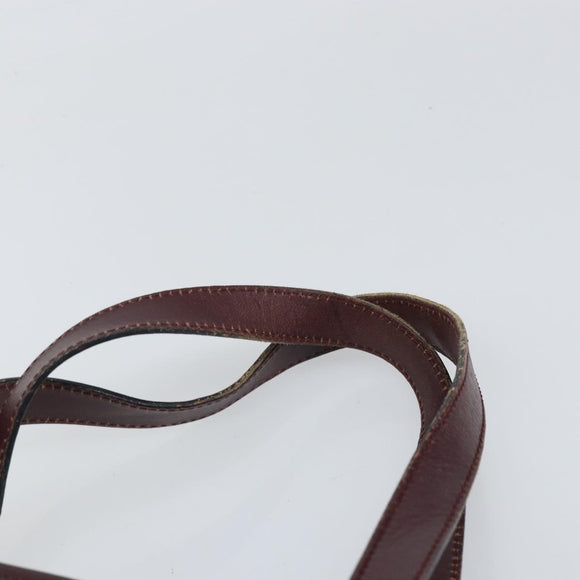 GUCCI GG Implementation Tote Bag PVC Bordeaux 211137 Auth ka2183