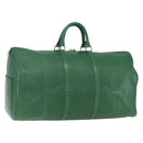 LOUIS VUITTON Epi Keepall 55 Boston Bag Green M42954 LV Auth ka2185-1
