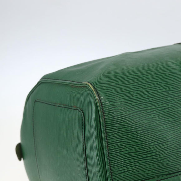 LOUIS VUITTON Epi Keepall 55 Boston Bag Grün M42954 LV Auth ka2185