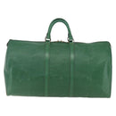 LOUIS VUITTON Epi Keepall 55 Boston Bag Green M42954 LV Auth ka2185-2
