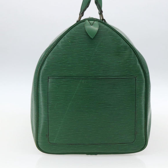 LOUIS VUITTON Epi Keepall 55 Boston Bag Grün M42954 LV Auth ka2185