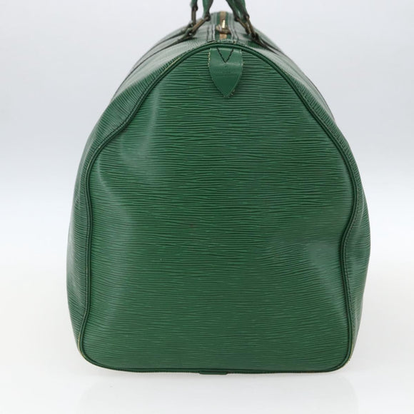 LOUIS VUITTON Epi Keepall 55 Boston Bag Grün M42954 LV Auth ka2185