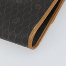 Christian Dior Honeycomb Canvas Chain Shoulder Bag PVC Black Gold Auth ka2188-15