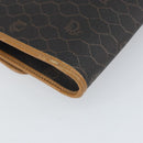Christian Dior Honeycomb Canvas Chain Shoulder Bag PVC Black Gold Auth ka2188-16