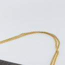 Christian Dior Honeycomb Canvas Chain Shoulder Bag PVC Black Gold Auth ka2188-8
