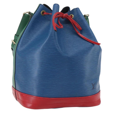 LOUIS VUITTON Epi Tricolor Noe Shoulder Bag Blue Red Green M44082 LV Auth ka219