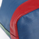 LOUIS VUITTON Epi Tricolor Noe Shoulder Bag Blue Red Green M44082 LV Auth ka219-14