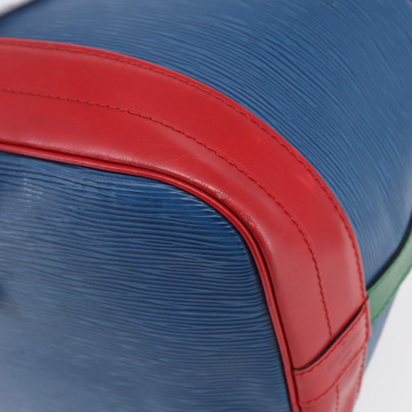 LOUIS VUITTON Epi Tricolor Noe Shoulder Bag Blue Red Green M44082 LV Auth ka219