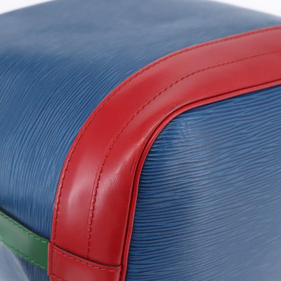 LOUIS VUITTON Epi Tricolor Noe Shoulder Bag Blue Red Green M44082 LV Auth ka219