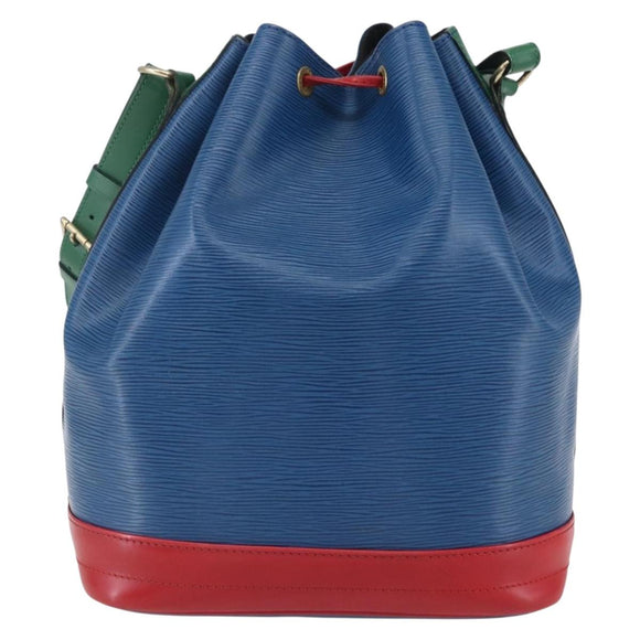 LOUIS VUITTON Epi Tricolor Noe Shoulder Bag Blue Red Green M44082 LV Auth ka219