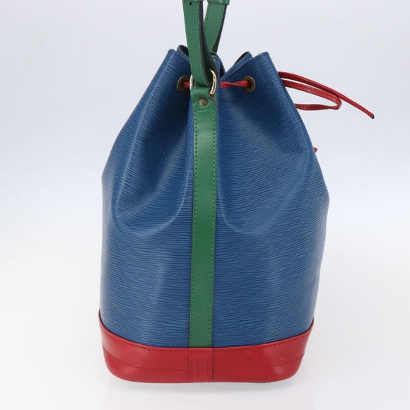 LOUIS VUITTON Epi Tricolor Noe Shoulder Bag Blue Red Green M44082 LV Auth ka219