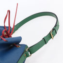 LOUIS VUITTON Epi Tricolor Noe Shoulder Bag Blue Red Green M44082 LV Auth ka219-8