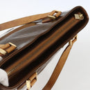 LOUIS VUITTON Monogram Vernis Houston Hand Bag Bronze M91122 LV Auth ka2197-6