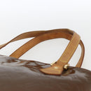 LOUIS VUITTON Monogram Vernis Houston Hand Bag Bronze M91122 LV Auth ka2197-8