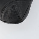 GUCCI Shoulder Bag Leather Black Gold 154392 Auth ka220-14