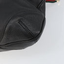 GUCCI Shoulder Bag Leather Black Gold 154392 Auth ka220-15