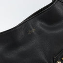 GUCCI Shoulder Bag Leather Black Gold 154392 Auth ka220-17