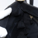 GUCCI Shoulder Bag Leather Black Gold 154392 Auth ka220-21