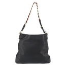 GUCCI Shoulder Bag Leather Black Gold 154392 Auth ka220-2