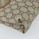 GUCCI GG Plus Supreme Web Sherry Line Tote Bag PVC Beige Gold Auth ka2201-11