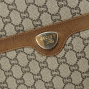 GUCCI GG Plus Supreme Web Sherry Line Tote Bag PVC Beige Gold Auth ka2201-15