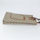 GUCCI GG Plus Supreme Web Sherry Line Tote Bag PVC Beige Gold Auth ka2201-4