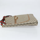 GUCCI GG Plus Supreme Web Sherry Line Tote Bag PVC Beige Gold Auth ka2201-5