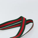 GUCCI GG Plus Supreme Web Sherry Line Tote Bag PVC Beige Gold Auth ka2201-8