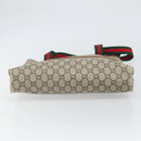 GUCCI GG Plus Supreme Web Sherry Line Tote Bag PVC Beige Gold Auth ka2201-9