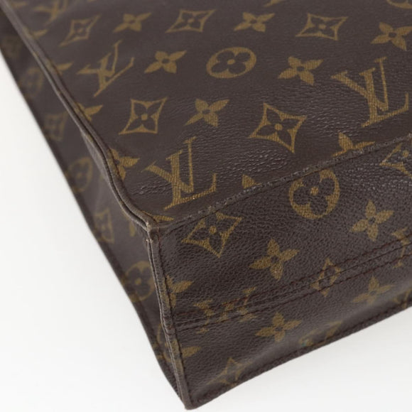LOUIS VUITTON Monogram Sac Plat Hand Bag M51140 LV Auth ka2202