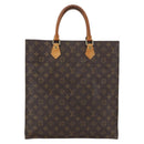 LOUIS VUITTON Monogram Sac Plat Hand Bag M51140 LV Auth ka2202-13