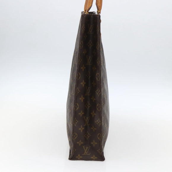 LOUIS VUITTON Monogram Sac Plat Hand Bag M51140 LV Auth ka2202